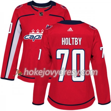 Dámské Hokejový Dres Washington Capitals Braden Holtby 70 Červená 2017-2018 Adidas Authentic
